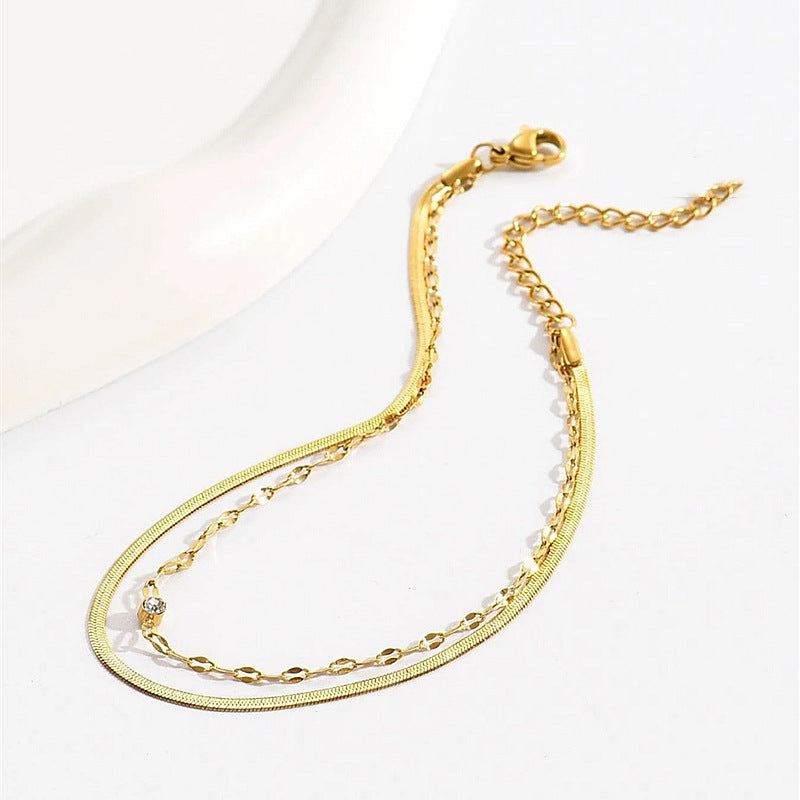 Sleek Minimalist Chain Anklet Stornfield