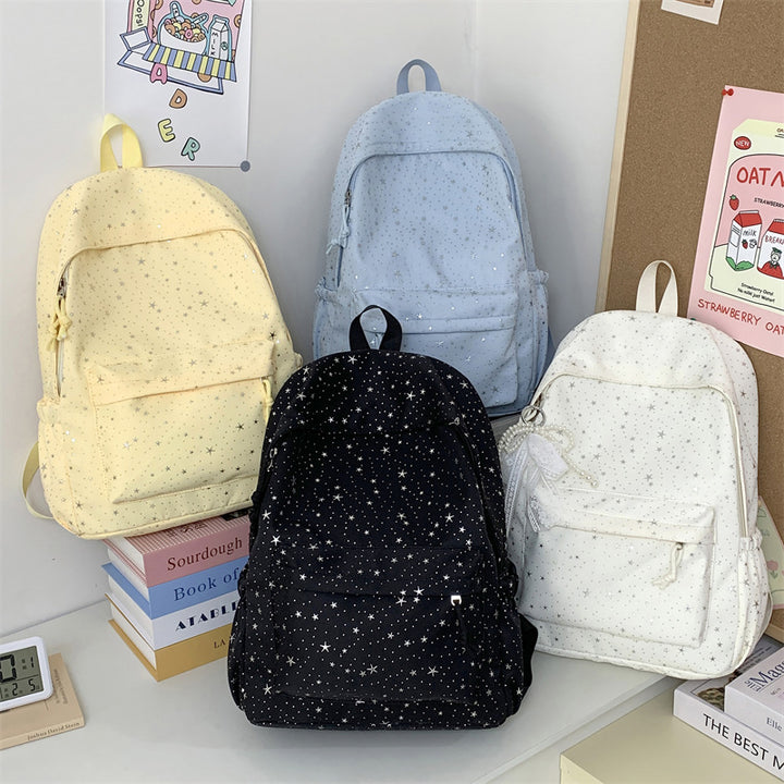 Star-Printed Stylish Backpack Stornfield
