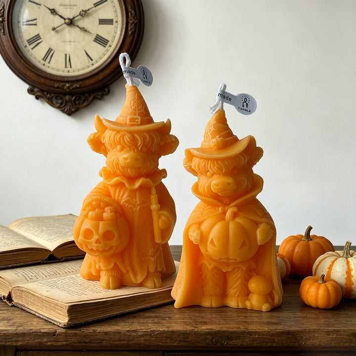 Pumpkin-Shaped Candle Holder
