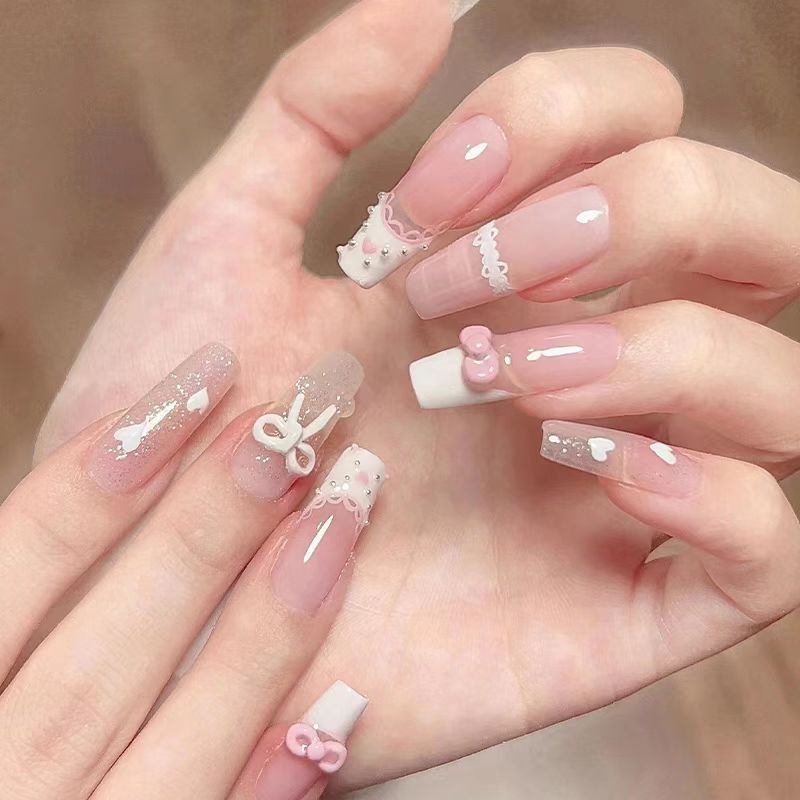 Advanced Glitter-Enhanced Press-On Nail Set Stornfield