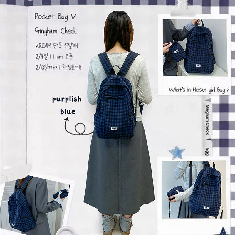 Stylish Checkered Backpack Stornfield