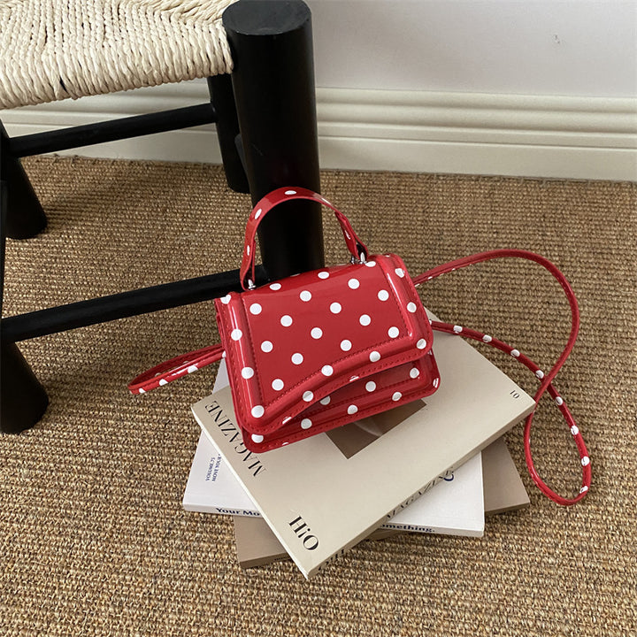 Polka Dot Patterned Mini Crossbody Bag