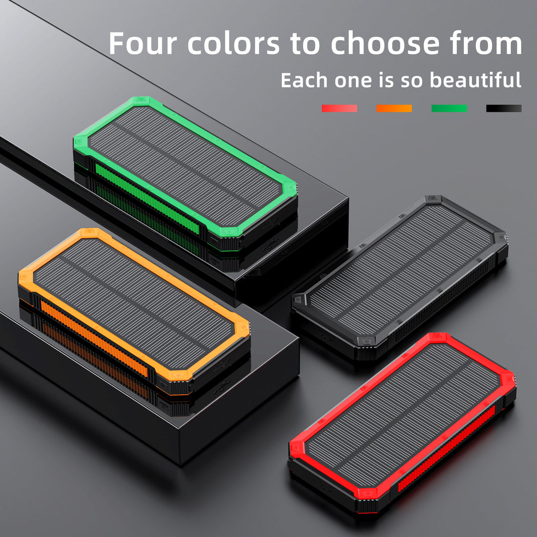 Solar-powered power bank with fast charging function and wireless charging option Stornfield