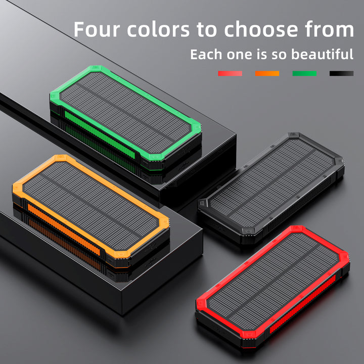 Solar-powered power bank with fast charging function and wireless charging option Stornfield