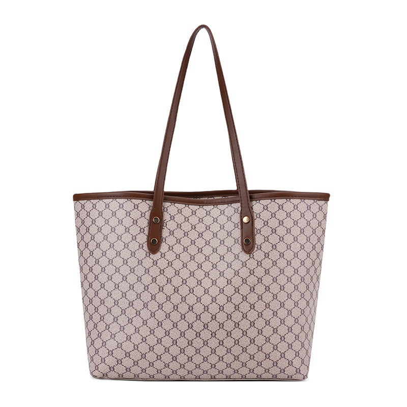 Elegant Geometric Print Tote Bag