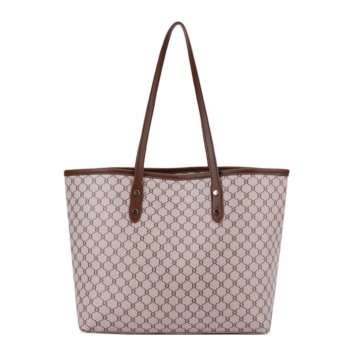 Elegant Geometric Print Tote Bag
