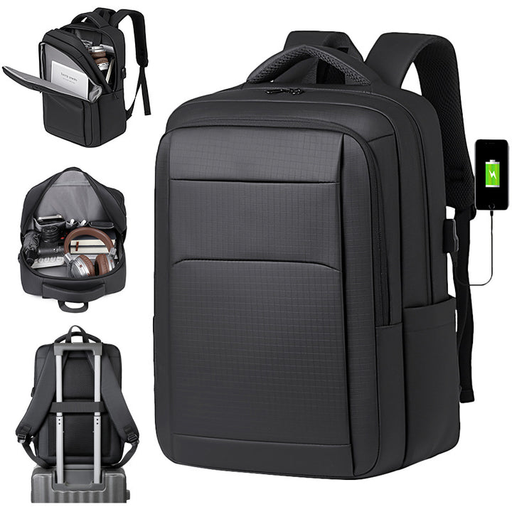 Stylish laptop backpack with abrasion-resistant fabric and efficient organization system Stornfield