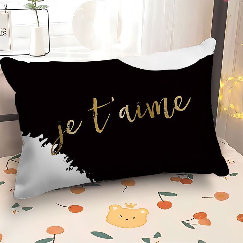Modern Typography Decorative Pillow