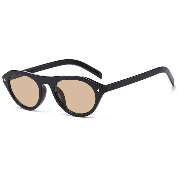Women's fashionable sunglasses with curved frame and protective UV filter Stornfield