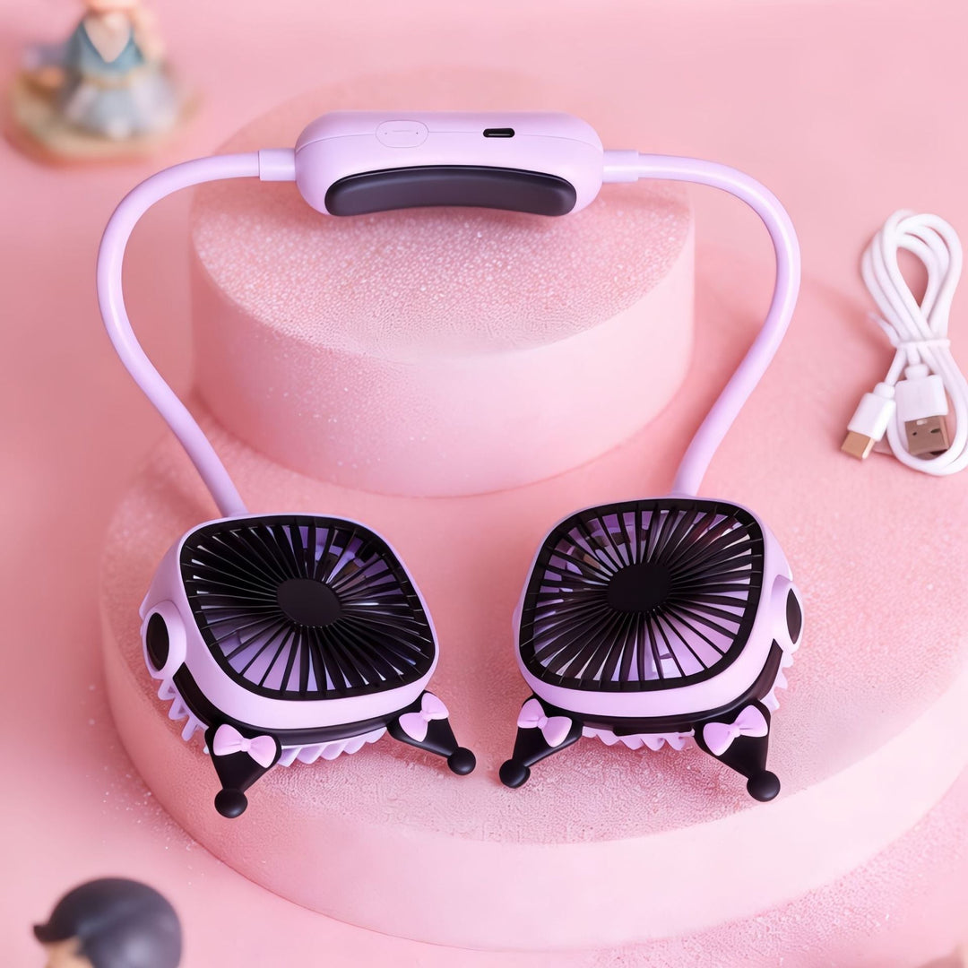 Women's Portable Neck Fan with Flexible Mounting System Stornfield