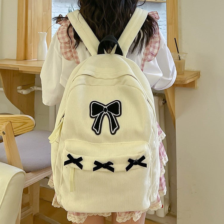 Backpack with Playful Ribbon Design Stornfield