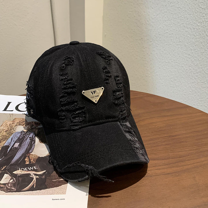 Women's Distressed Denim Baseball Cap Stornfield 1784084082