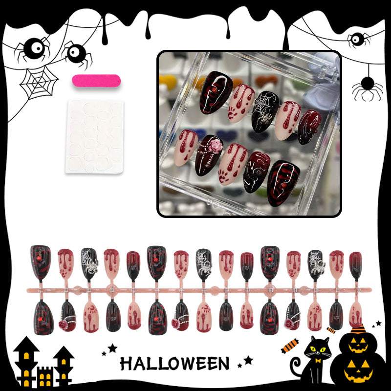 Halloween Artificial Nail Set with Creepy Designs Stornfield