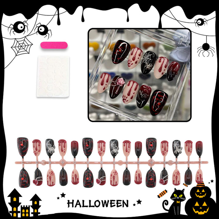 Halloween Artificial Nail Set with Creepy Designs Stornfield