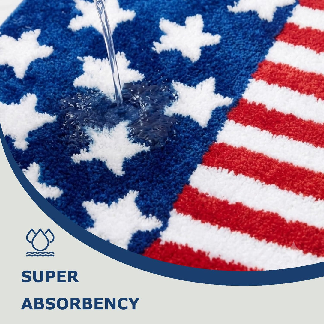 Patriotic Themed Bath Mat Stornfield