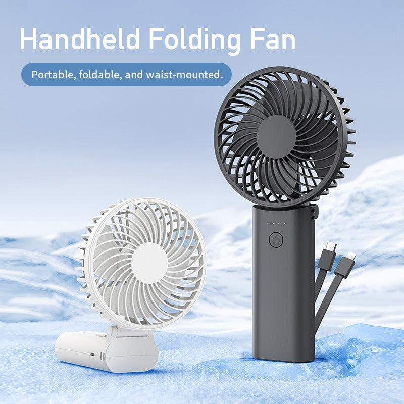 Unisex compact battery handheld fan with foldable handle Stornfield