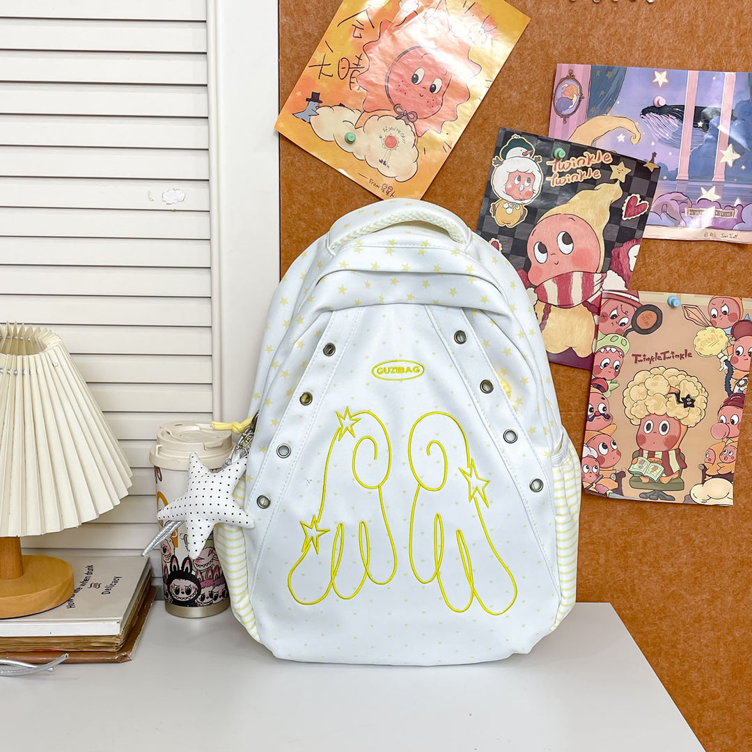 Whimsical Character Print Backpack Stornfield