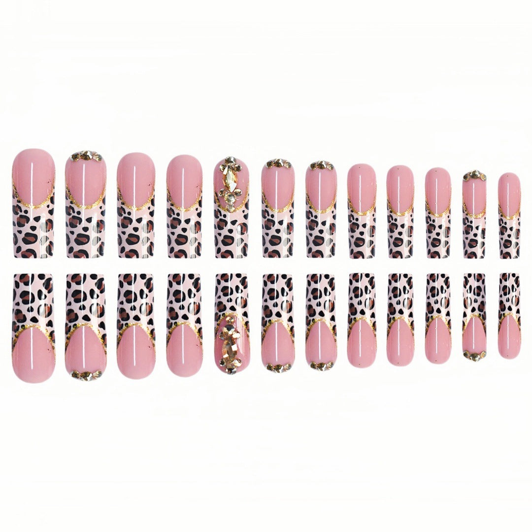 Elegant Leopard Print Press-On Nail Extensions Stornfield