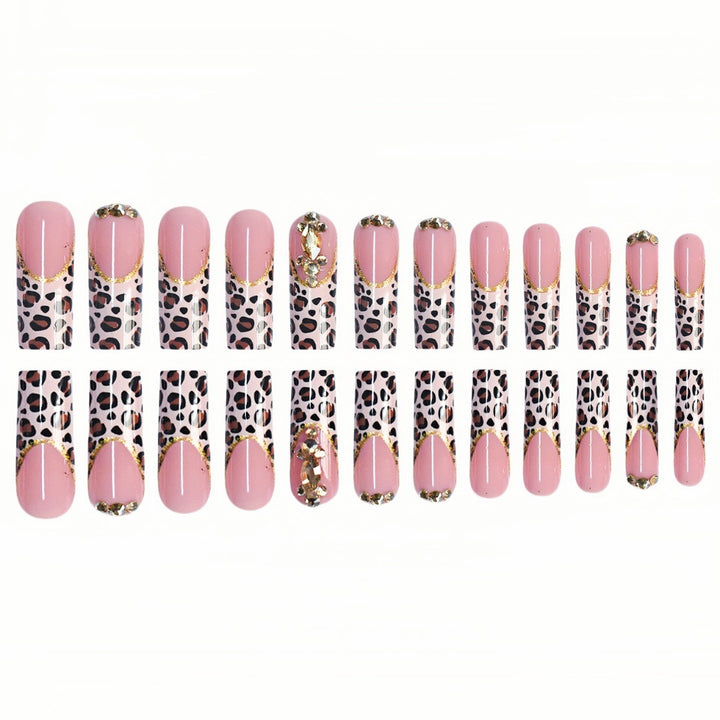 Elegant Leopard Print Press-On Nail Extensions Stornfield