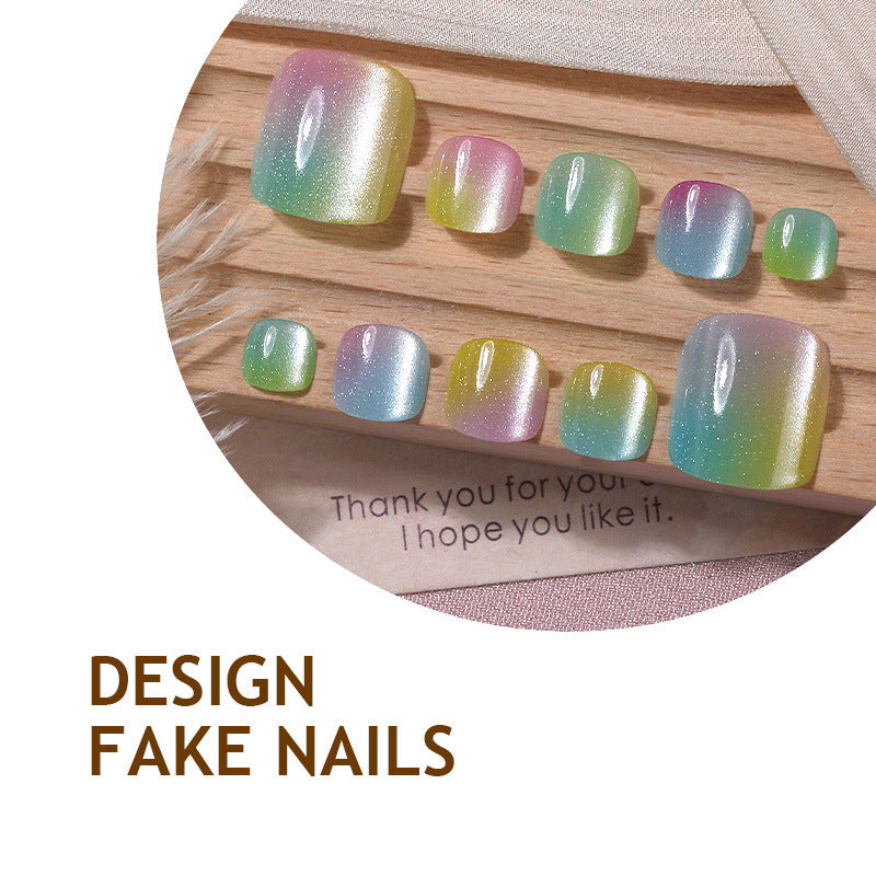 Gradient Color Acrylic Nails Stornfield