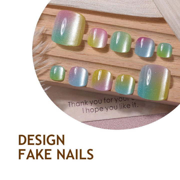 Gradient Color Acrylic Nails Stornfield