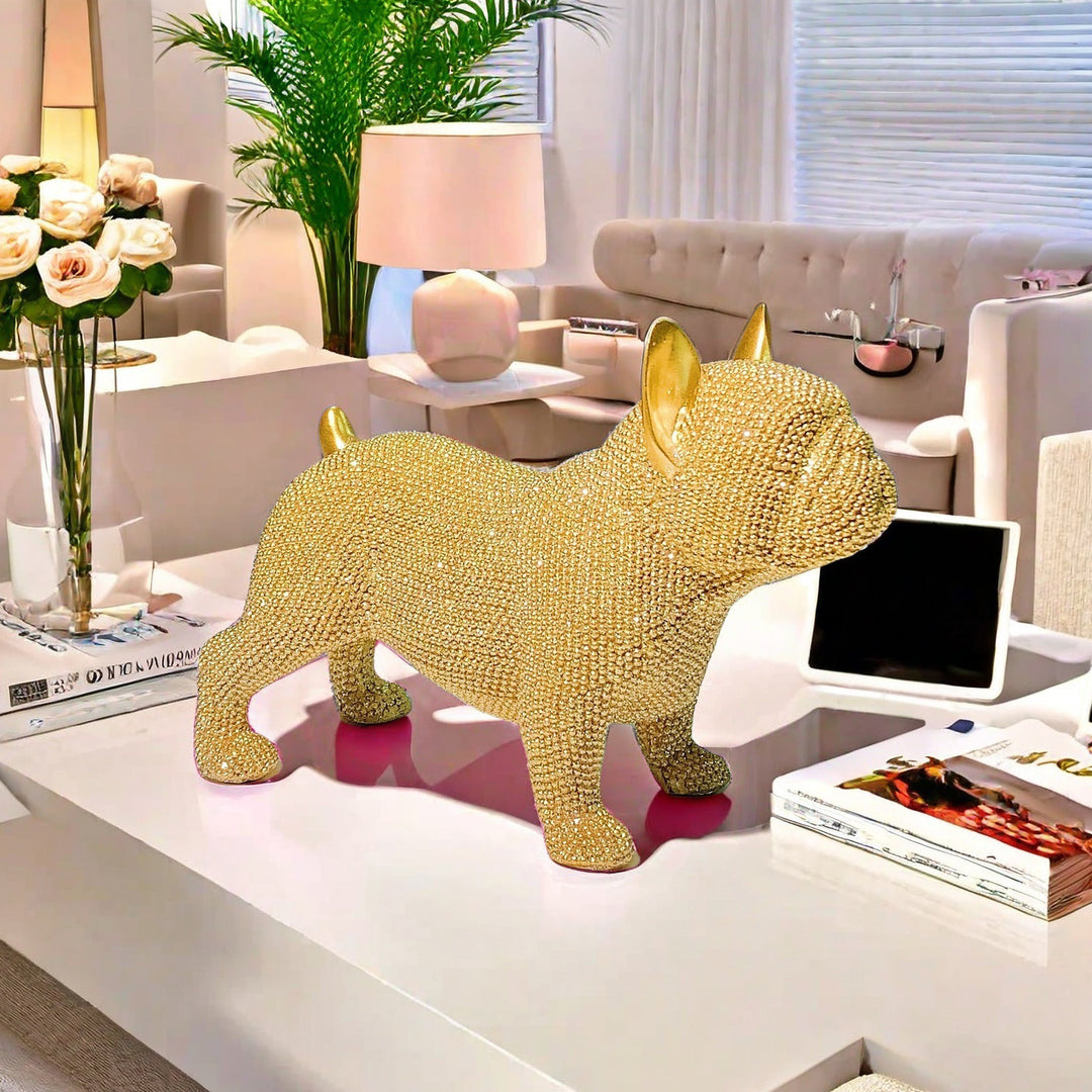 Shiny Bulldog Sculpture Stornfield