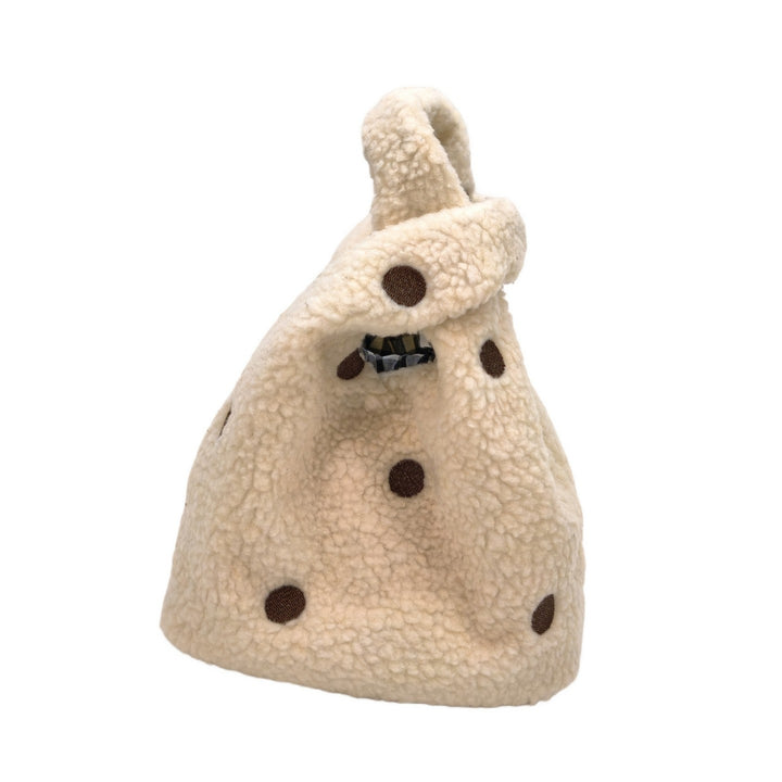 Compact Fuzzy Polka Dot Sling Bag Stornfield