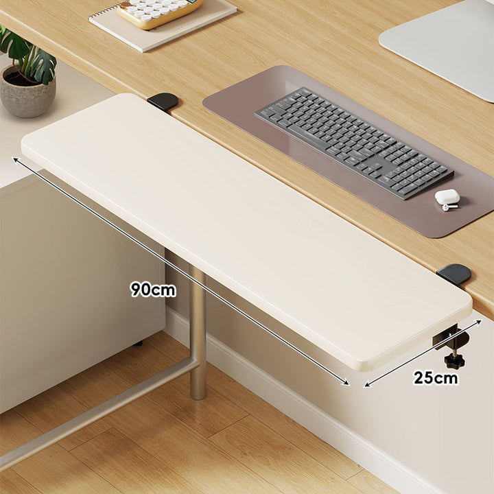 Extra-Wide Low-Profile Under-Desk Slide-Out Keyboard and Mouse Platform