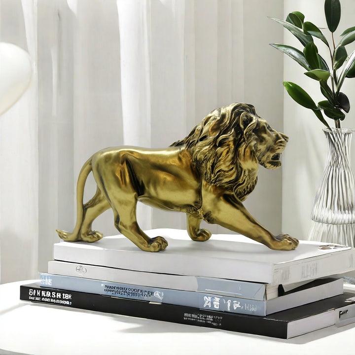 Decorative lion figurine in modern style Stornfield