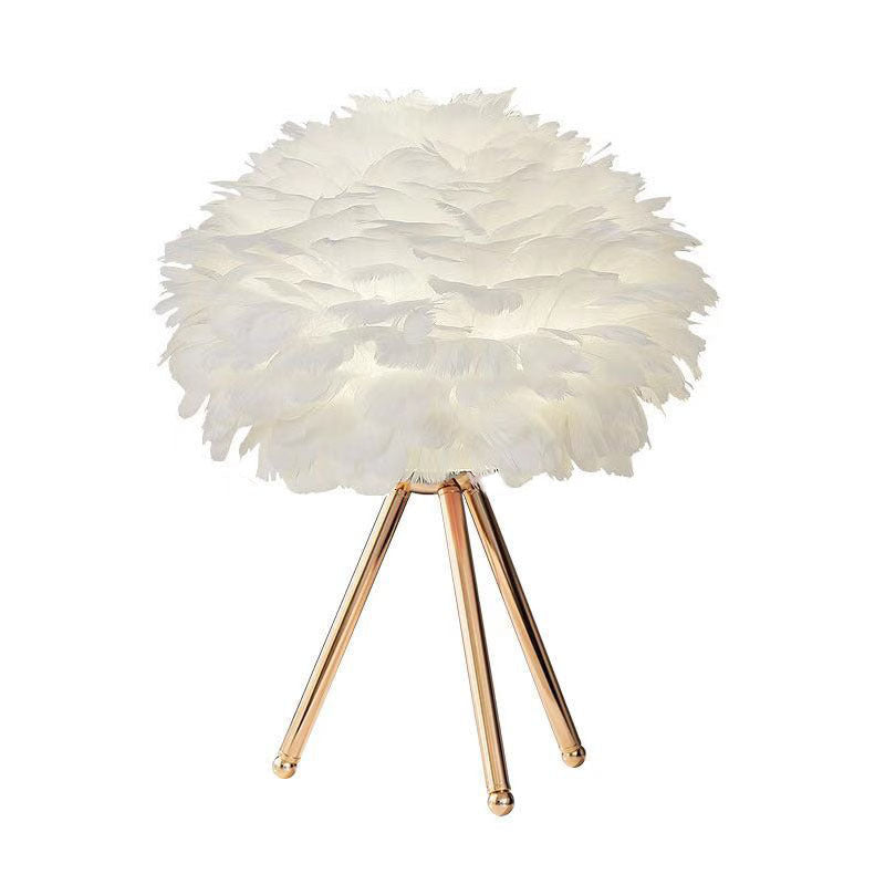 Feathered Accent Table Lamp