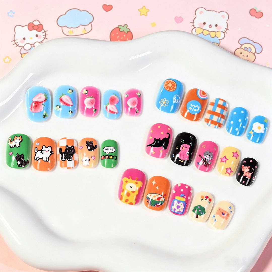 Decorative Cartoon-Themed Nail Sticker Collection Stornfield