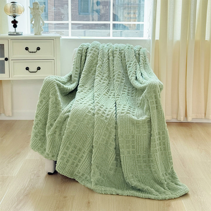 Plush Textured Throw Blanket Stornfield