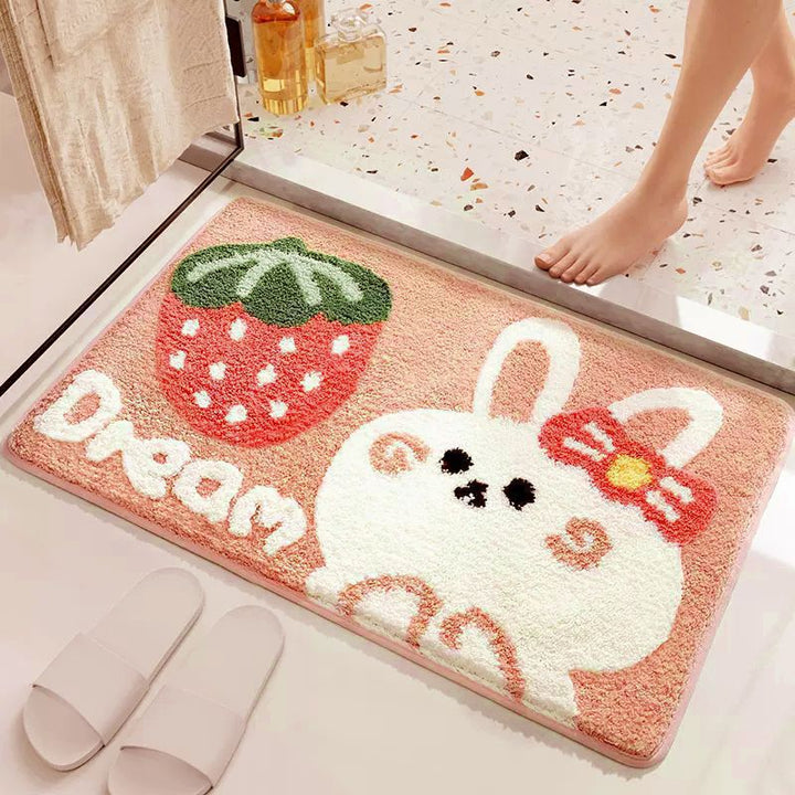 Coastal Waves Shaped Bath Mat