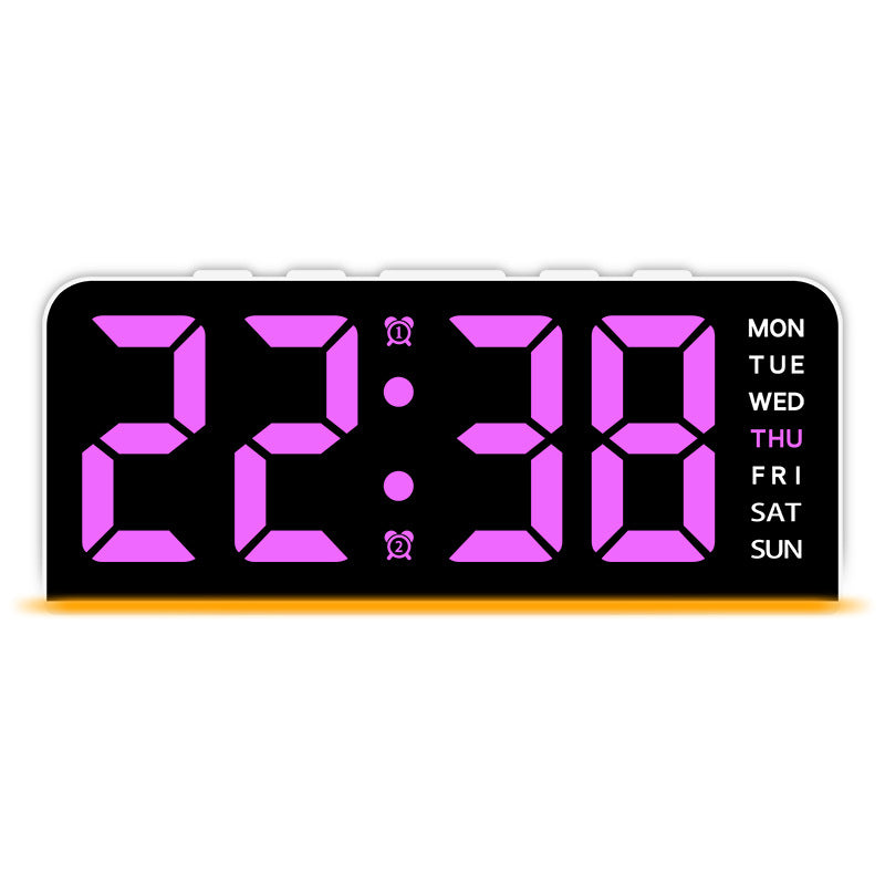 Digital LED alarm clock with color change Stornfield