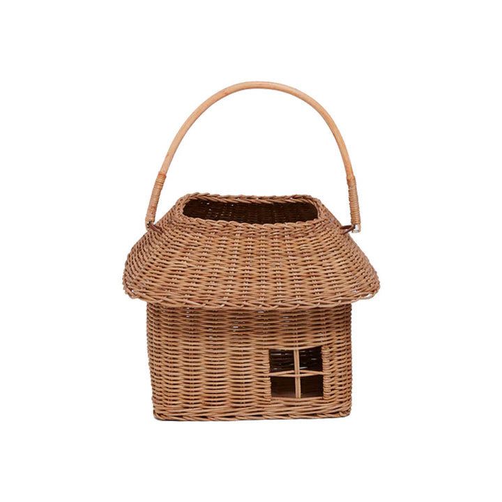 Charming Cottage-Shaped Woven Storage Basket Stornfield