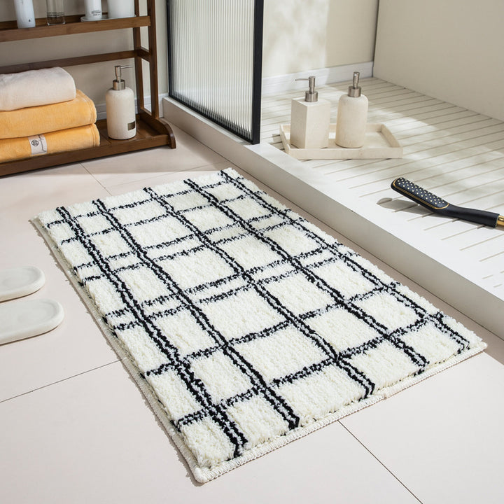 Plush Textured Bath Mat