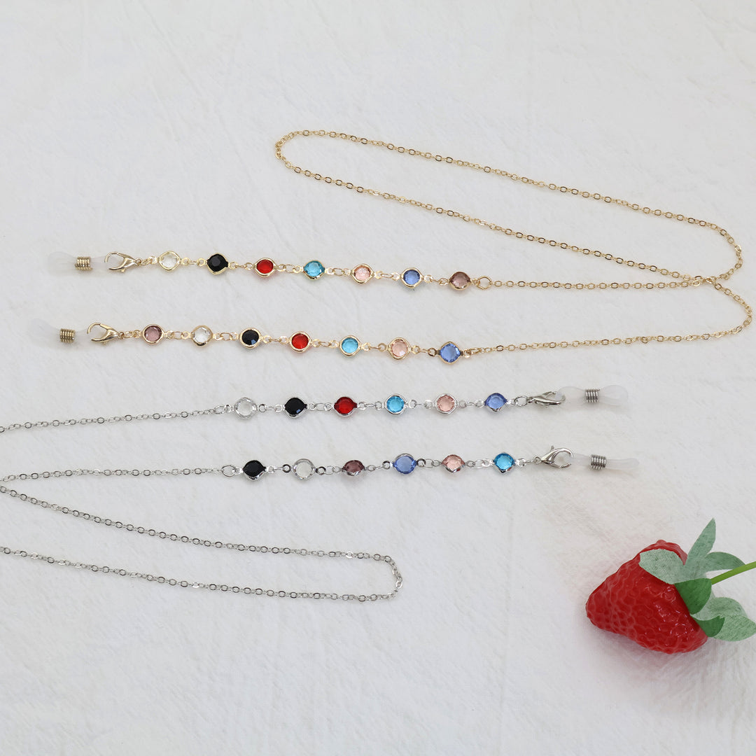 Multicolor Gemstone Eyewear Chain Stornfield