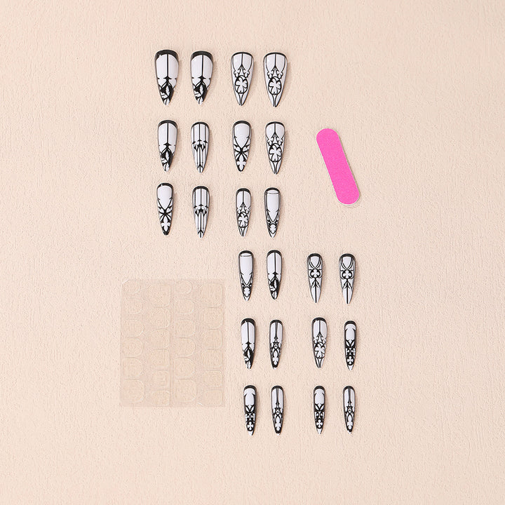Creative nail art with floral design Stornfield