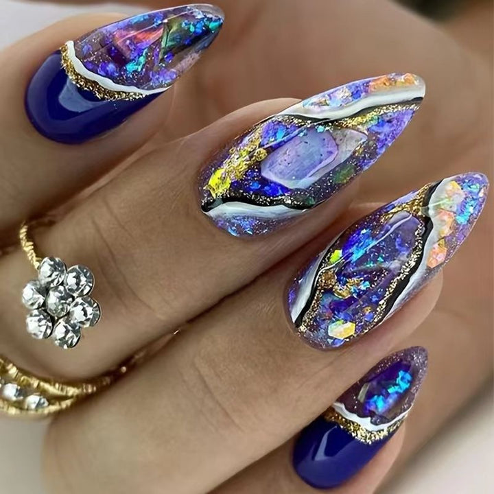 Glamorous Glitter Ombre Nail Enhancements Stornfield