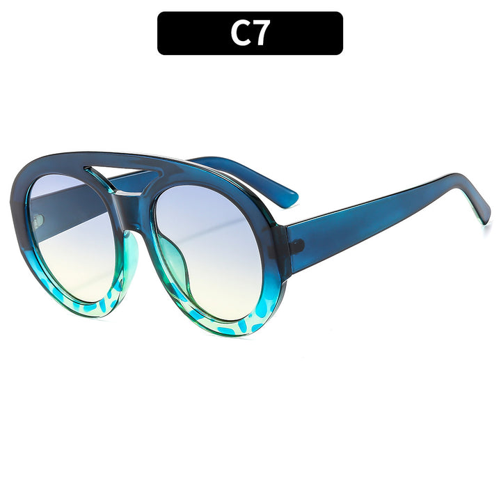 Oversized Gradient Lens Sunglasses Classic Style