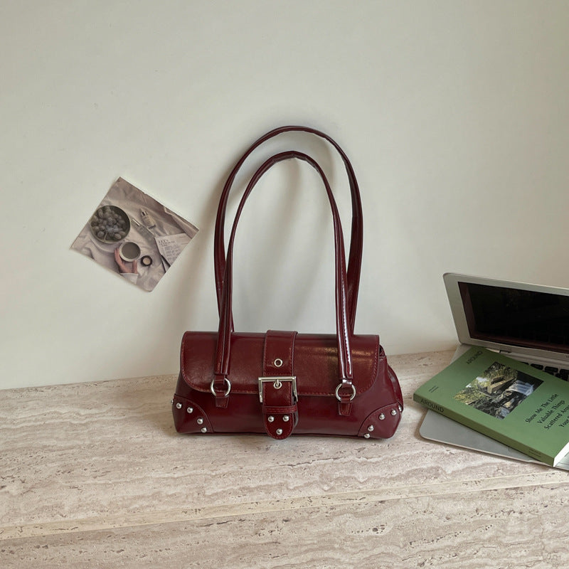 Elegant Buckle Detail Handbag
