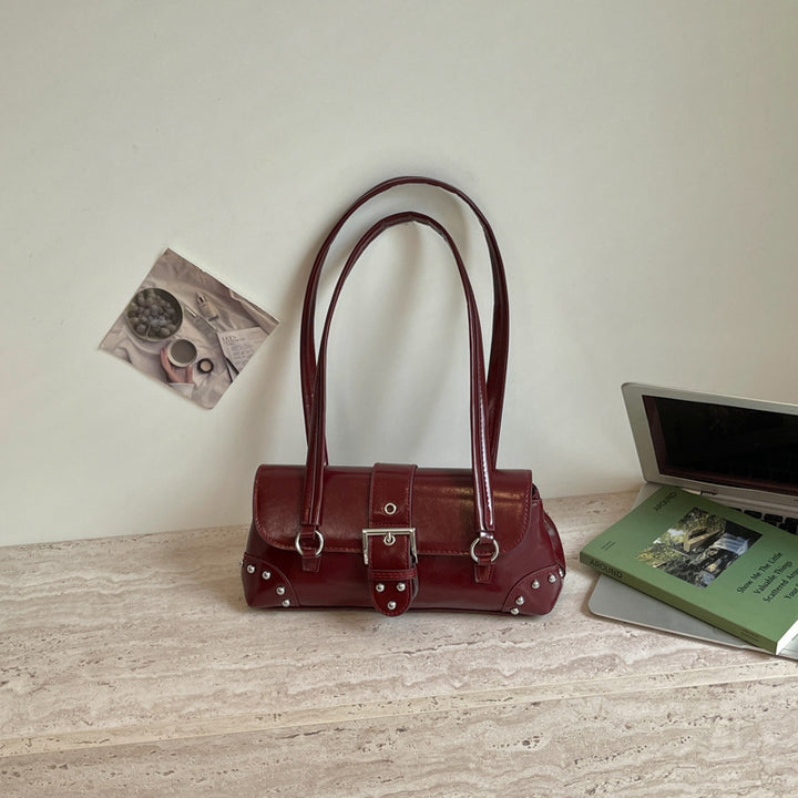 Elegant Buckle Detail Handbag