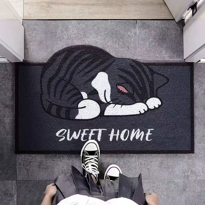 Cat-Themed Decorative Floor Mat for Home