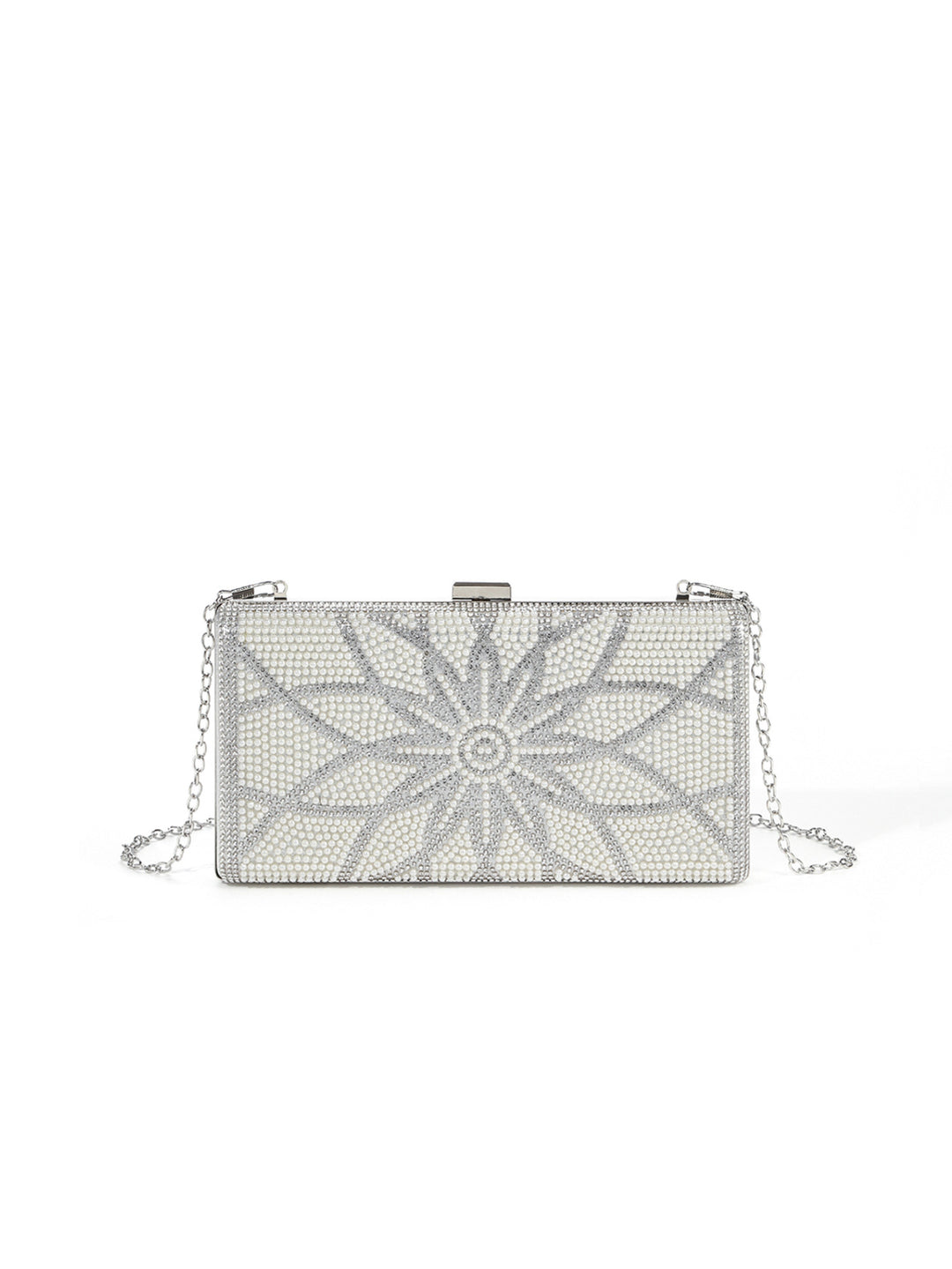 Opulent Crystal-Embellished Evening Clutch