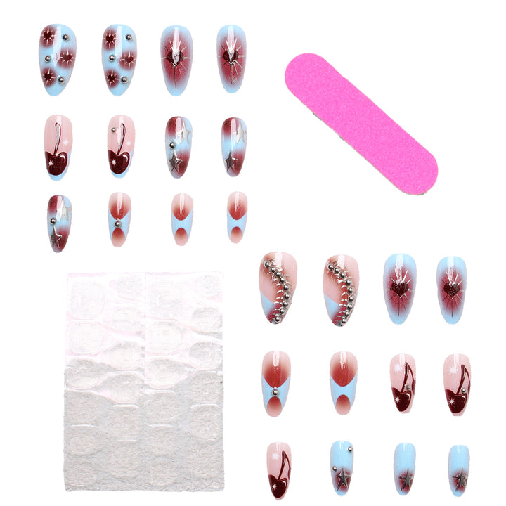 Elegant artificial nails with stylish accents Stornfield