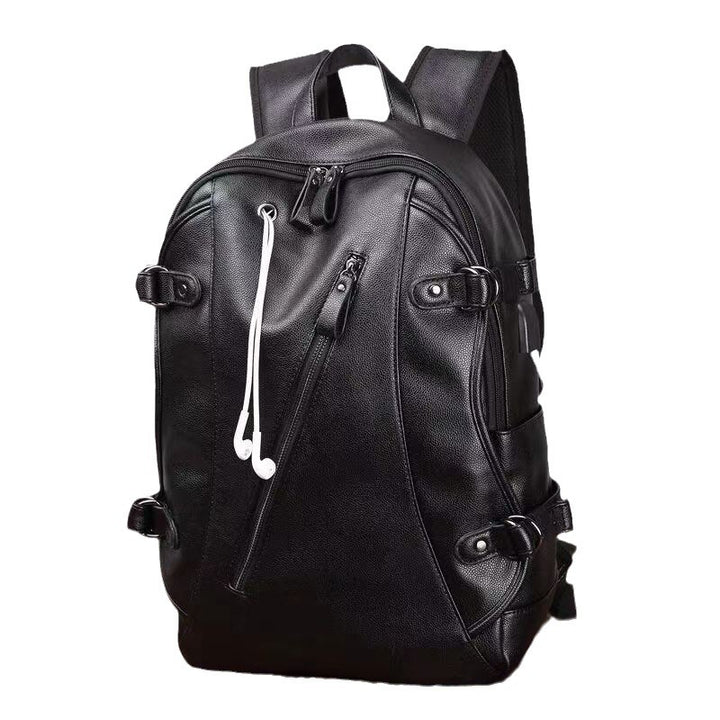 Modern Leather Charging Laptop Backpack