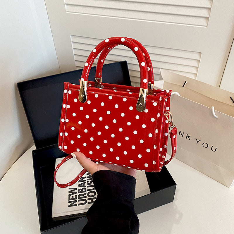 WoChic Polka Dot Handheld Satchel Bag Stornfield