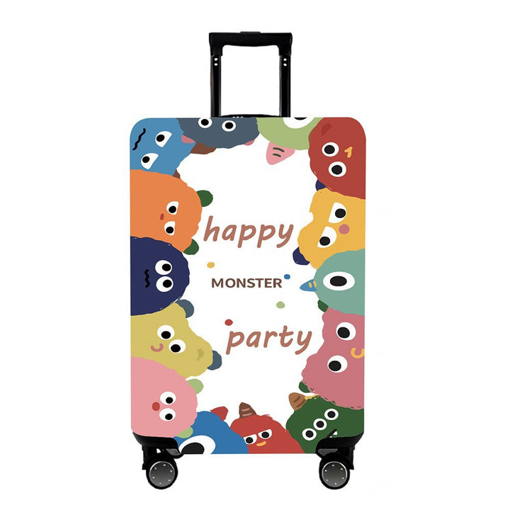 Unisex Hard Shell Suitcase with Colorful Monster Design Stornfield