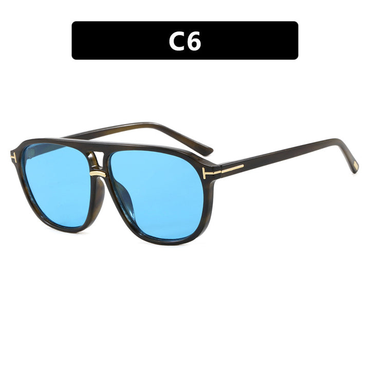 Women's square sunglasses with luxurious tortoiseshell pattern and polarized lenses Stornfield