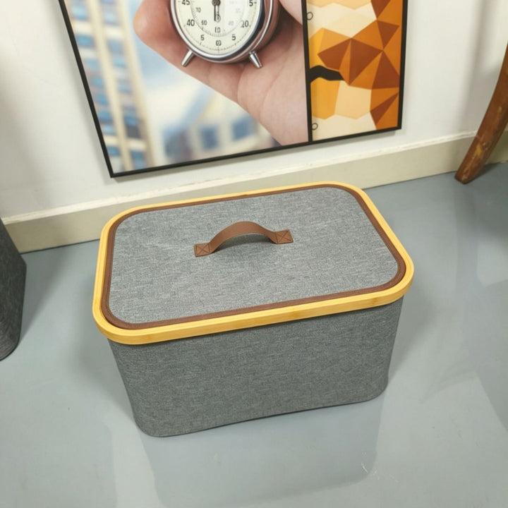 Storage boxes with elegant bamboo accents Stornfield